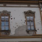 Poškodovane zgradbe v centru Osijeka