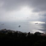 Gibraltar - pogled z vrha proti Afriki